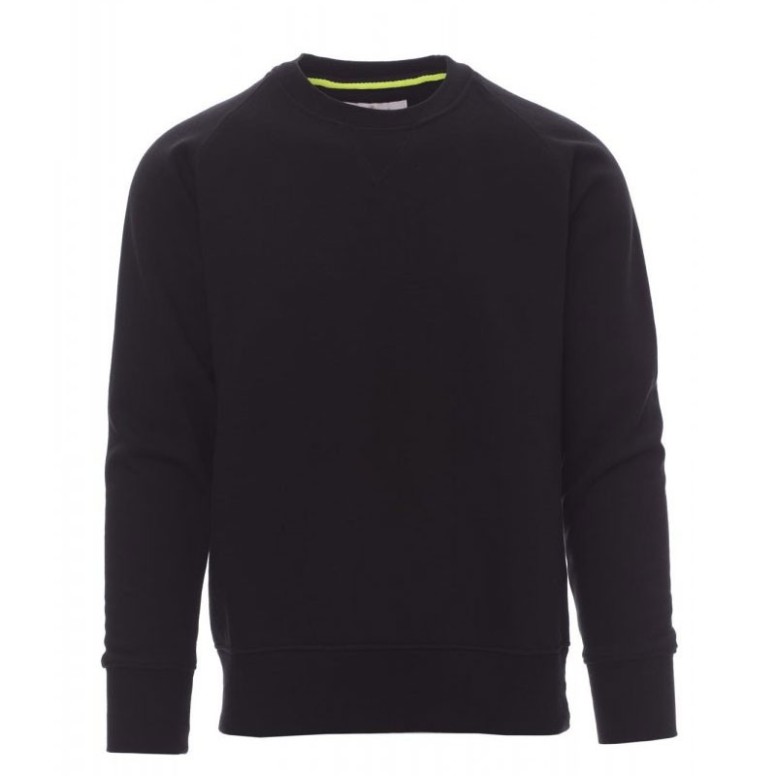 Sweat-shirt à col rond et manches raglan...
