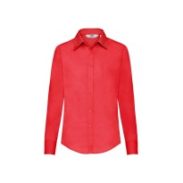 Chemise de travail en popeline pour femme à manches longues Fruit Of The Loom FR650120