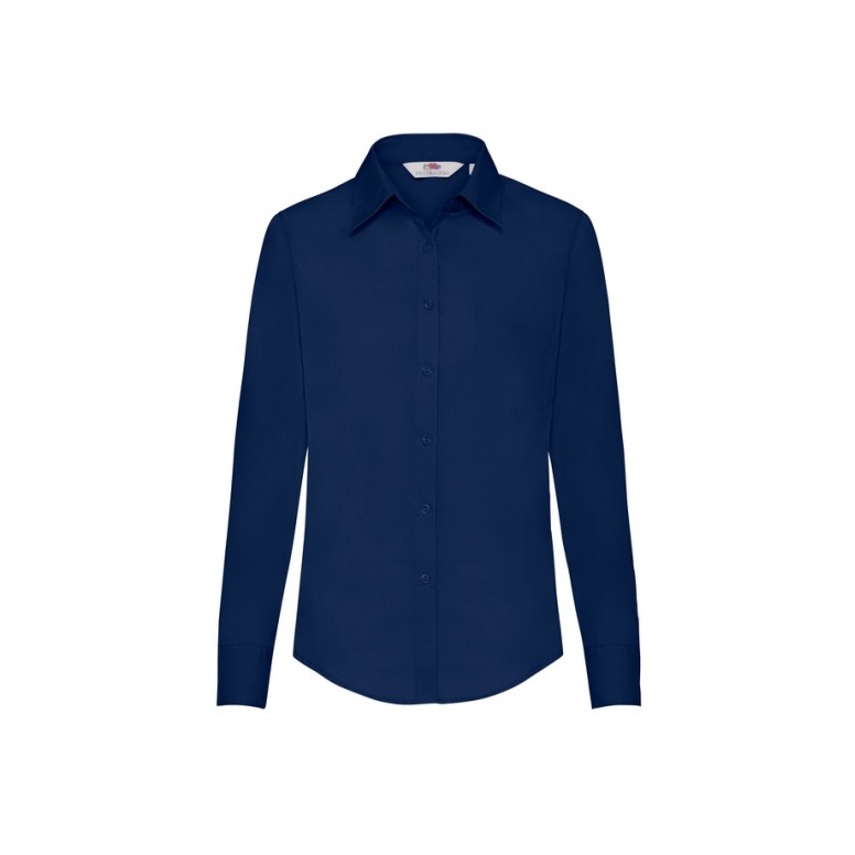 Chemise de travail en popeline pour femme à...