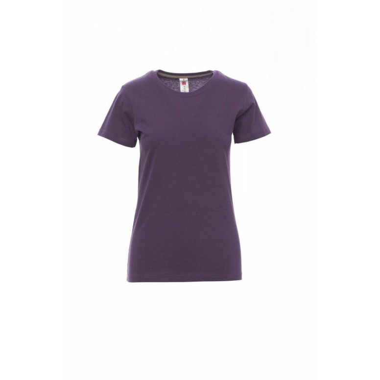 T-shirt Sunset Femme Col rond à manches courtes...