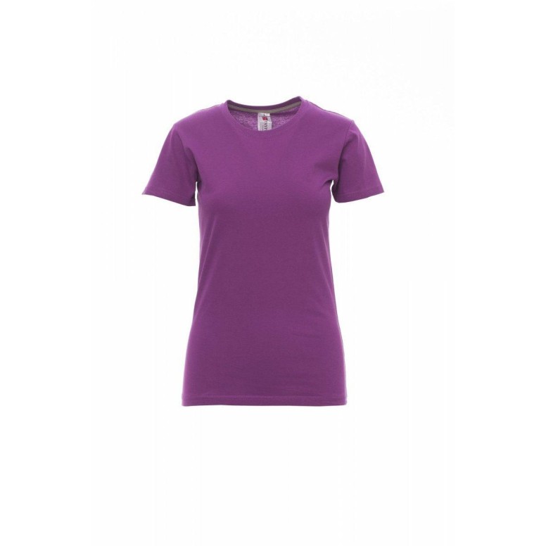 T-shirt Sunset Femme Col rond à manches courtes...