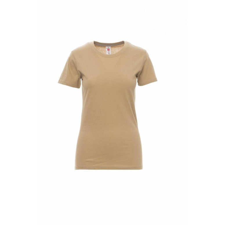 T-shirt Sunset Femme Col rond à manches courtes...