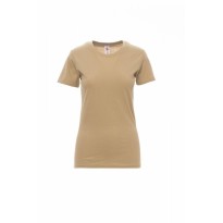 T-shirt Sunset Femme Col rond à manches courtes en coton - Payper AY 7446