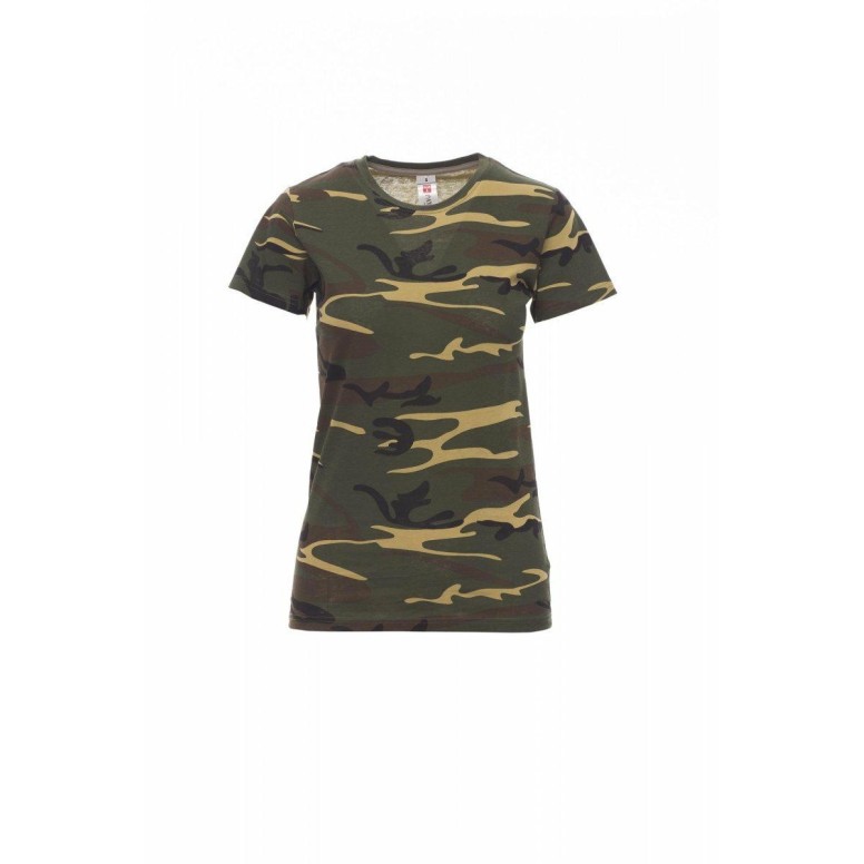 T-shirt Sunset Femme Col rond à manches courtes...