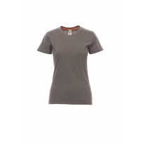 T-shirt Sunset Femme Col rond à manches courtes en coton - Payper AY 7446