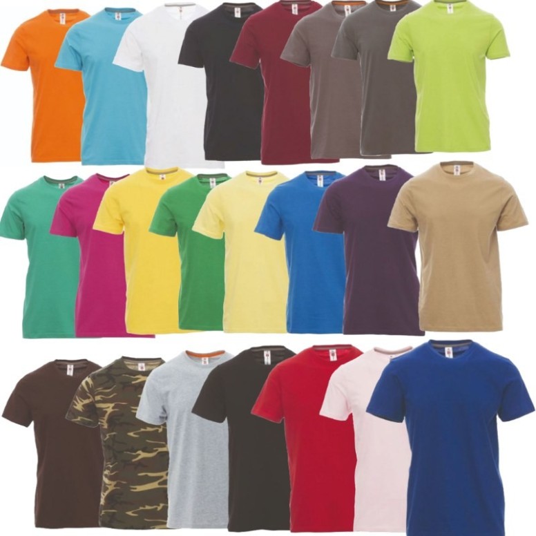 T-shirt Sunset Col rond à manches courtes en...